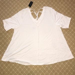 euc Lane Bryant Knot-back Swing Tee 18/20
